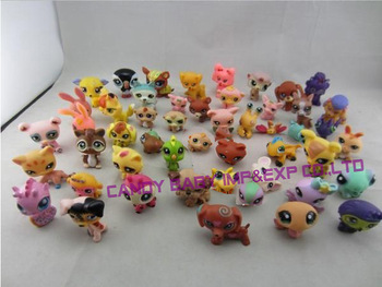 10 pcs/lot Littlest Pet Shop LPS Animals Loose action Figures Collection set  toys free shipping for