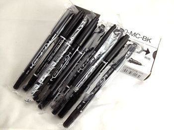 10 x Twin Tip Point Slim Quick Dry Permanent DVD CD Marker Pen Black Oil