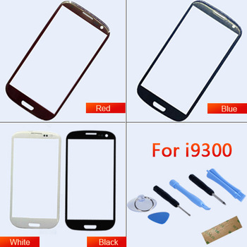 100% Guarantee original Outer LCD Screen Lens Top Glass for Samsung Galaxy S3 S 3 i9300 With Open To