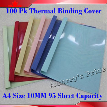 100PK 10MM 95Sheets Capacity 70g A4 Size Pages Bind Cover for PERFECT HOT GLUE Thermal Binding BOOK 