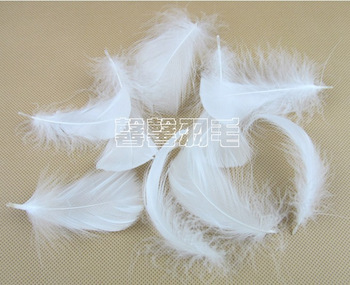 100pcs/lot DIY   Natural Fluffy goose  featherS  8-12CM  4 colors  home  Christmas decoration  cloth