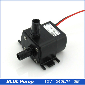 12V Mini DC Pump, 240LPH, 3M 4.2W, Submersible, Super long life>30000 hours, Fountain, Aquarium, 