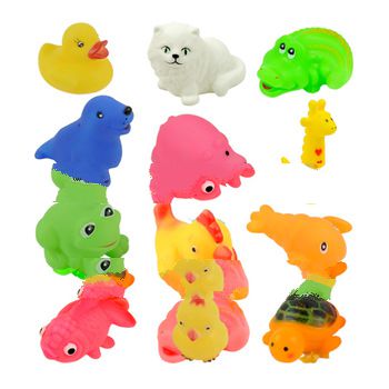 12pcs/set 2013 Baby Toys/Children Mixed Different Animal Bath Toy/Educational Bath Washing Sets Wate
