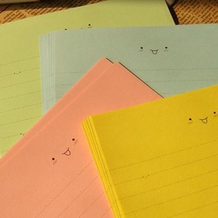 15x19cm Free Shipping 32pcs/lot Retro Style Smile Romantic Kraft Letter Paper Writing Paper Love Sea