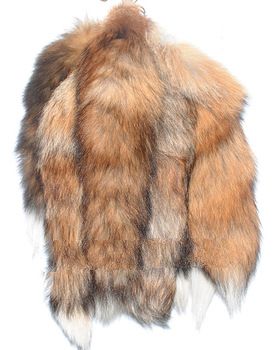 1Pcs Genuine Red Fox Tail Keychain Fur Tassel Bag Tag Charm,keyring F0005
