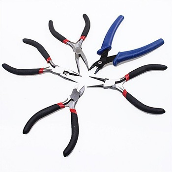 1pc /lot Free Shipping Assorted Flat Mini Needle Nose/Round/Diagonal Pliers Jewelry Tool  Set 180020