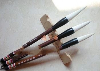 1set/3pcs Goat hair Chinese category calligraphy brush pen writing writing brush,free shipping.