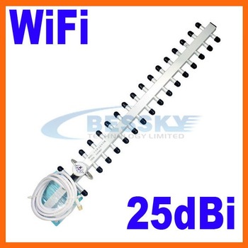 2.4GHz 25dbi WiFi Antenna For Wireless Router Outdoor Yagi Antenna WIFI ANTENNA  2PCS