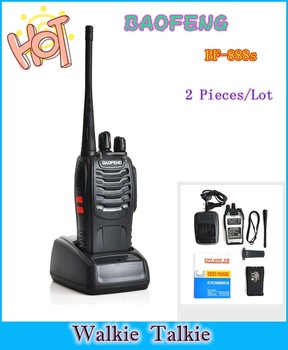 2 Pcs/Lot BaoFeng 888S Walkie Talkie UHF 400-470MHz Interphone Transceiver Cheap Price Two Way CB Ra
