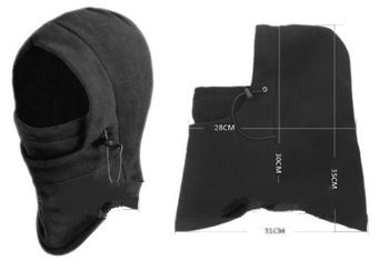 2012 Thermal FLEECE 6 in 1 BALACLAVA HOOD POLICE SWAT SKI MASK