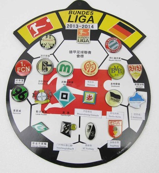 2013 - 2014 Deutschland Soccer Team GERMANY BUNDES LIGA 19 pcs Metal Pins Badges Set FREE SHIPPING t