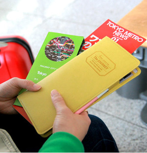 2013 Fashion brand long design Journey passport case travel holder document bags cardholder card bus