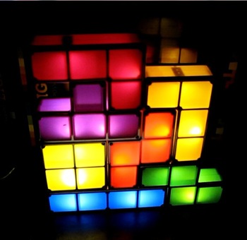 2013 Innovative gift top 20-Tetris Modular LED Lamp_decoration night light_stackable_endless imagina