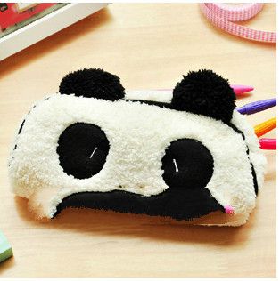 2013 New Cute Soft Plush Panda Pencil Pen Card Case Cosmetic Notebook Makeup Bag Pouch#40695