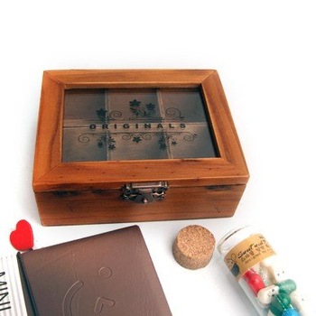 2013 Retro wooden writing case pen holder box high quality 4.2*12.9*20.9cm free shipping