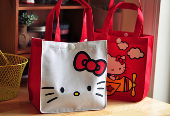 2013 hello kitty lunch bag/picnic bag 4 Pcs/lot Free Shipping