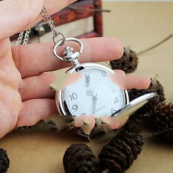 2013 new arrival fashion jewelry silver color  pocket watch