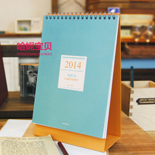 2014 planner schedule desktop calendar , cute office desk calendar