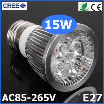 2PCS/LOT High Power Cree Dimmable E27 LED 15W Bulb e27 Socket Lamp Spotlight CE/RoHS High Power Ener