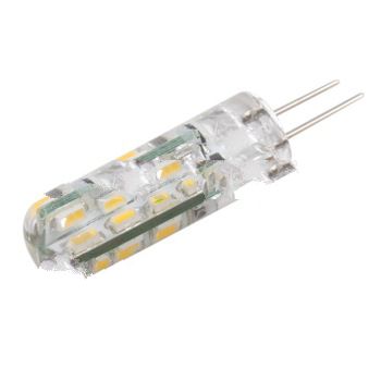 2Pcs/Set, G4 3.6W 3500K 320-Lumen 24-SMD 3020 LED Warm White Light Bulb DC 12V  #28096