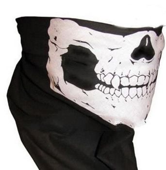 2pcs/lot Skull Design Multi Function Bandana Ski Sport Motorcycle Biker Scarf Face Mask
