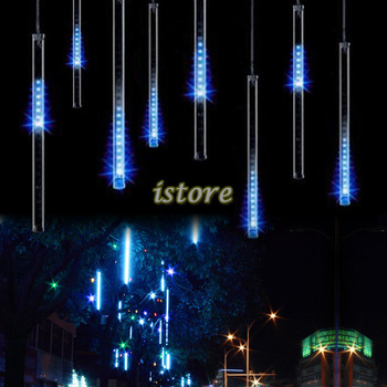 30CM christmas lights,Meteor Shower Rain Tubes LED Light for Party Wedding Decoration 110-220V White