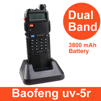 3800mAH battery BAOFENG UV-5R dual band dual display dual standby walkie talkie VHF 136-174MHz UHF 4