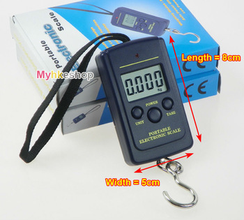 40Kg /10g Digital Hanging Luggage Fishing Pocket Weight Scale Kg Lb OZ (No Backlight)
