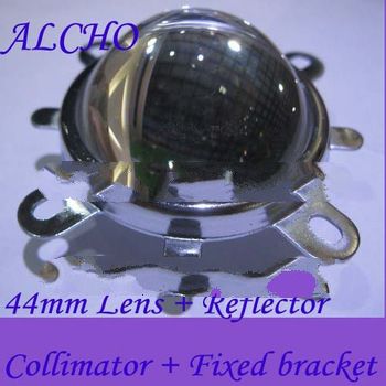44mm Lens + Reflector Collimator + Fixed bracket For 10W led lamp project & DIY