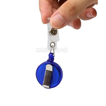 5 Pcs New Reels Retractable Badge ID Card Holder C #gib