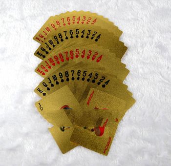 5 pcs deck USD dollar style 100% gold playing card 1 deck selling with free shipping