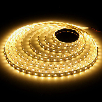 5M 3528 DD01-N 60 LED Strip DC12V 20W Red/Yellow/Blue/Green/White/Warm White Non-Waterproof Strip