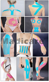 5cmx5m  free shipping kinesiology kinesio tex tape cotton elastic adhesive muscle sports tape bandag