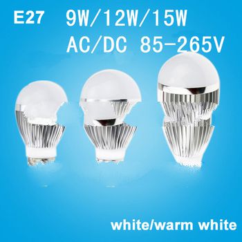 5pcs/lot 9W 12W 15W LED Bulb 220v 230v 240v e27 led lamp cold/warm white  led Light spotlight free s