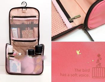 5pcs/lot Travel Organizer with hanger Waterproof Wash Bag Toiletry/ Comestic handbag vanity case Fre