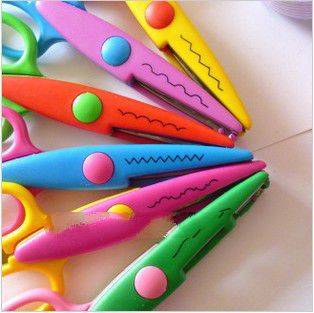 6 different pcs/lot Decorative Wave lace Edge Craft school Scissors DIY handicraft Handmade Kids Art