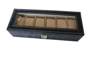 6GRID Jewelry Watch Collection Display Storage Organizer PU Leather Box Case WRB