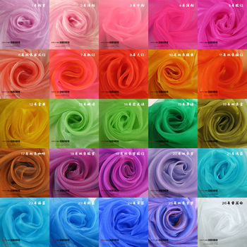 75cm wide sheer crystal chenille organza fabric for wedding decoration 50yds per lot