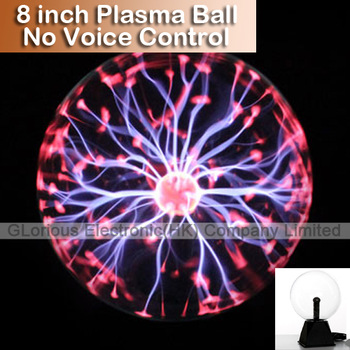 8 inch magic Glass Plasma Ball Sphere 100v~130v / 220v~240v Gift box Lightning Lamp Kids/Gilr Friend