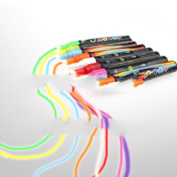 8 pcs Highlighter Fluorescent Liquid Chalk Marker Pen for LED Writing Board