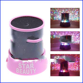 Amazing Flashing Colorful LED Star Master Star Beauty Star Sky light Projector Lamp Night light Lamp