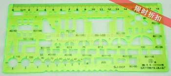 Architechtural Furniture  drawing template ruler,pattern plate size:19x9cm,used for interior designe