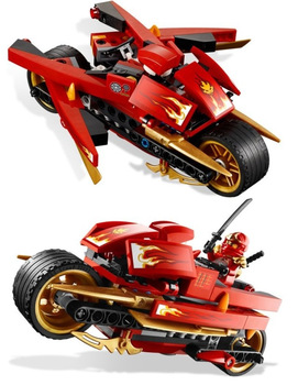 BELA 9754 187pcs Ninjago Phantom Ninja minifigures generations 3 Kay wheel motorcycle building block