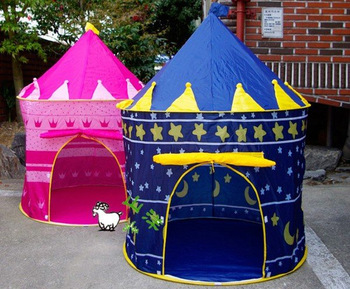BLUE COLOR Children Tent Kids Play Game House Castle Child Beach Popuptent Boys  free shipping