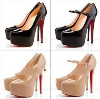 Big Size 4~11 2013 New Fashion Sexy Red Bottom Platform 14cm Stiletto High Heels Wedding Shoes For W