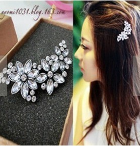 Big discount! ! The order of at least $10! (mixed Order) E021 crystal  Fashion women hair hairpin Je