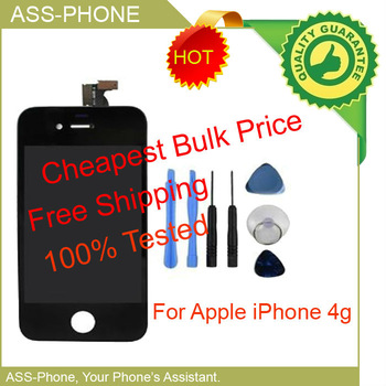 Black Glass Touch Screen Digitizer & LCD Assembly Replacement For iPhone 4S & Tools & Fr
