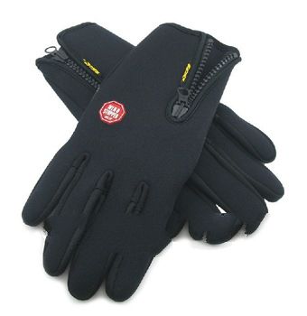 Black Windstopper Soft & Warm Simulated Leather Windproof Waterproof Outdoor Gloves M/L/XL, ski