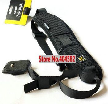 Black light soft Quick Rapid Camera Sling shoulder Neck Strap for 5D 2 550D D7000 D3 all DSLR SLR  +