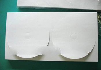 Blank Glossy White CD/DVD Adhesive Label stickers 118mm for Standard 4.62" 5" CD/DVD Cover